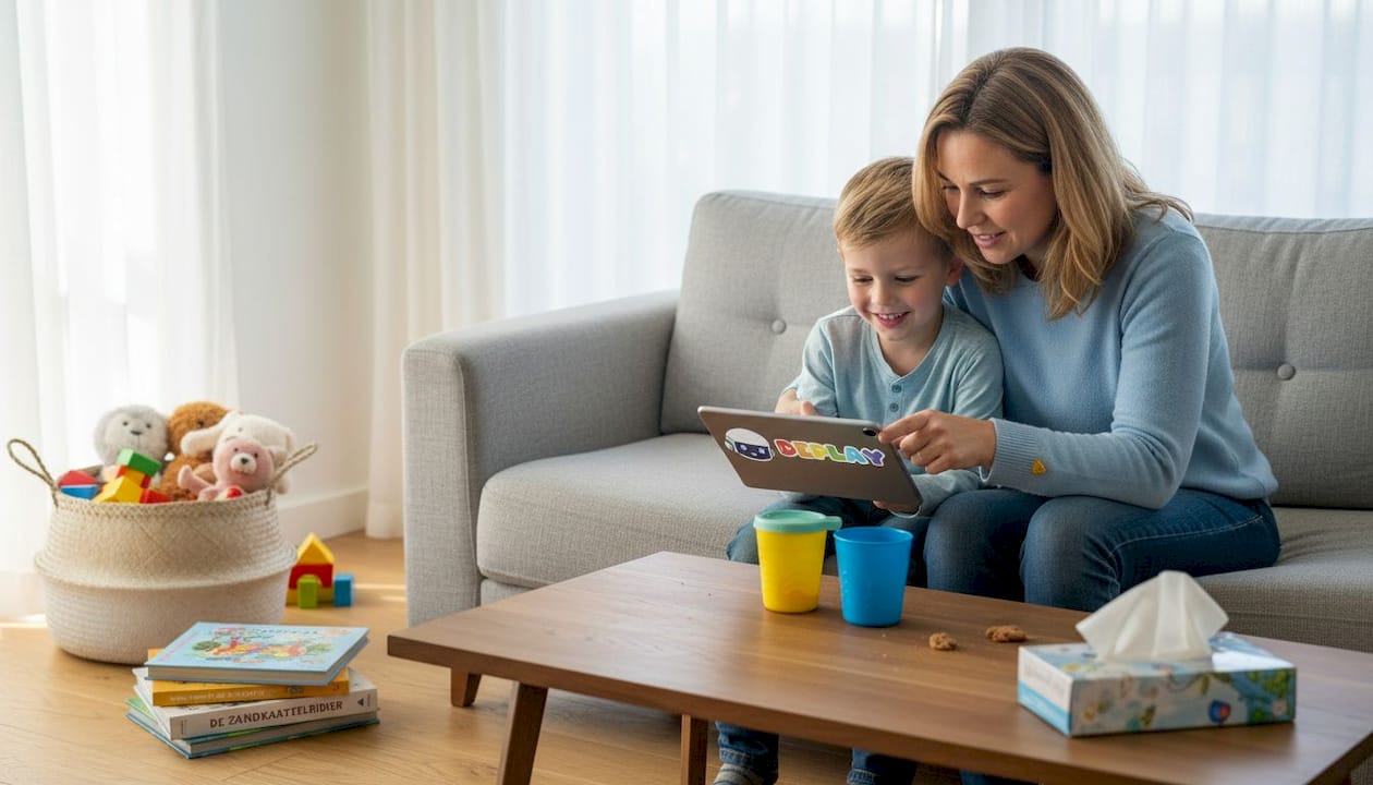 Samen met je kind op de tablet bezig zijn