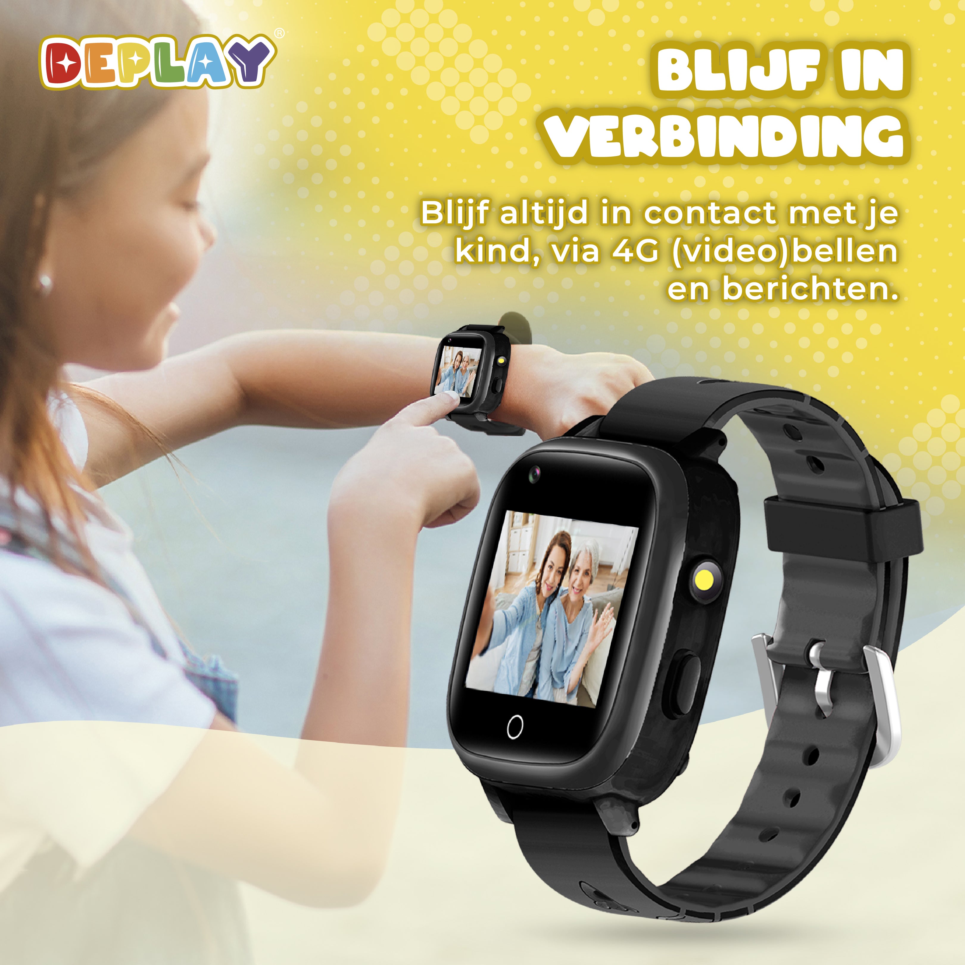 DEPLAY 4G KidsWatch Hero | 8-12 Jahre | GPS Uhr für Kinder
