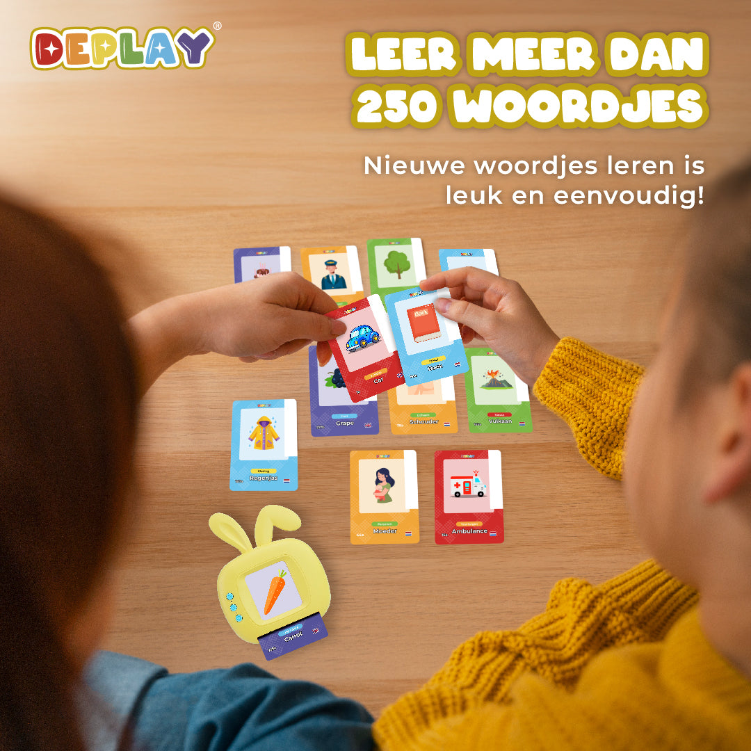 DEPLAY Gesprächskarten - Lerne deine ersten niederländischen und englischen Wörter! (1,5 - 5 Jahre)