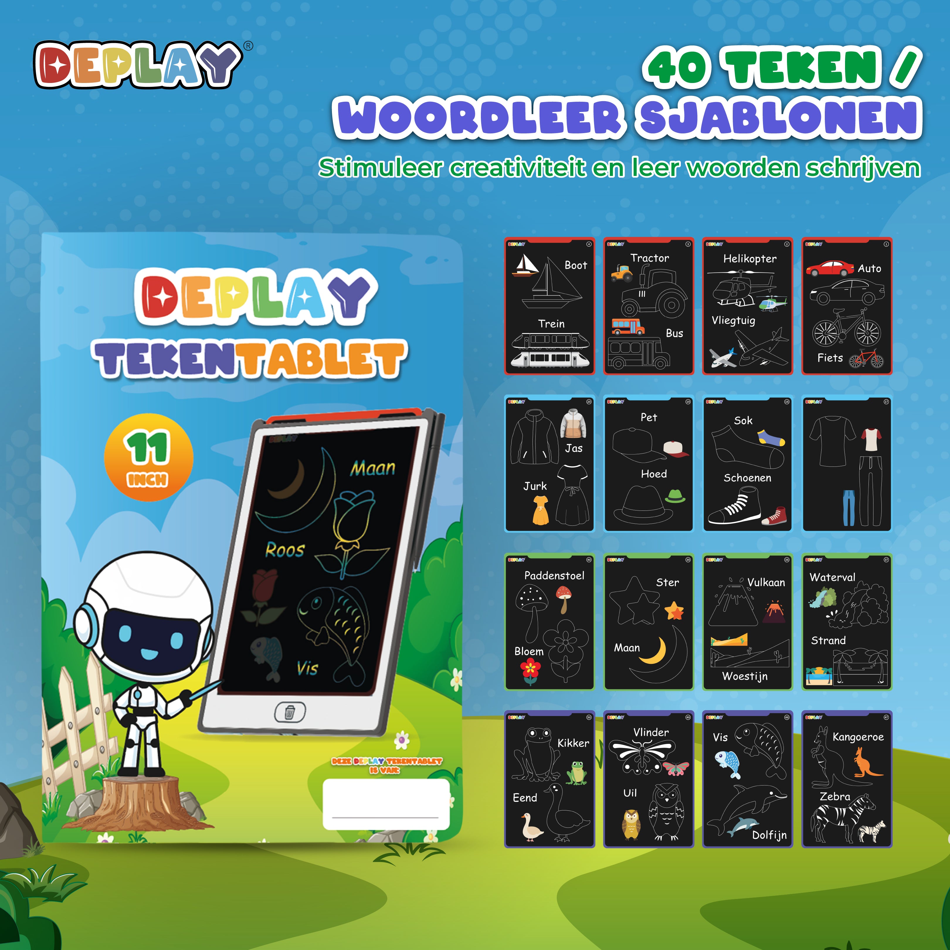 DEPLAY Zeichentablet 11' | 3-8 Jahre