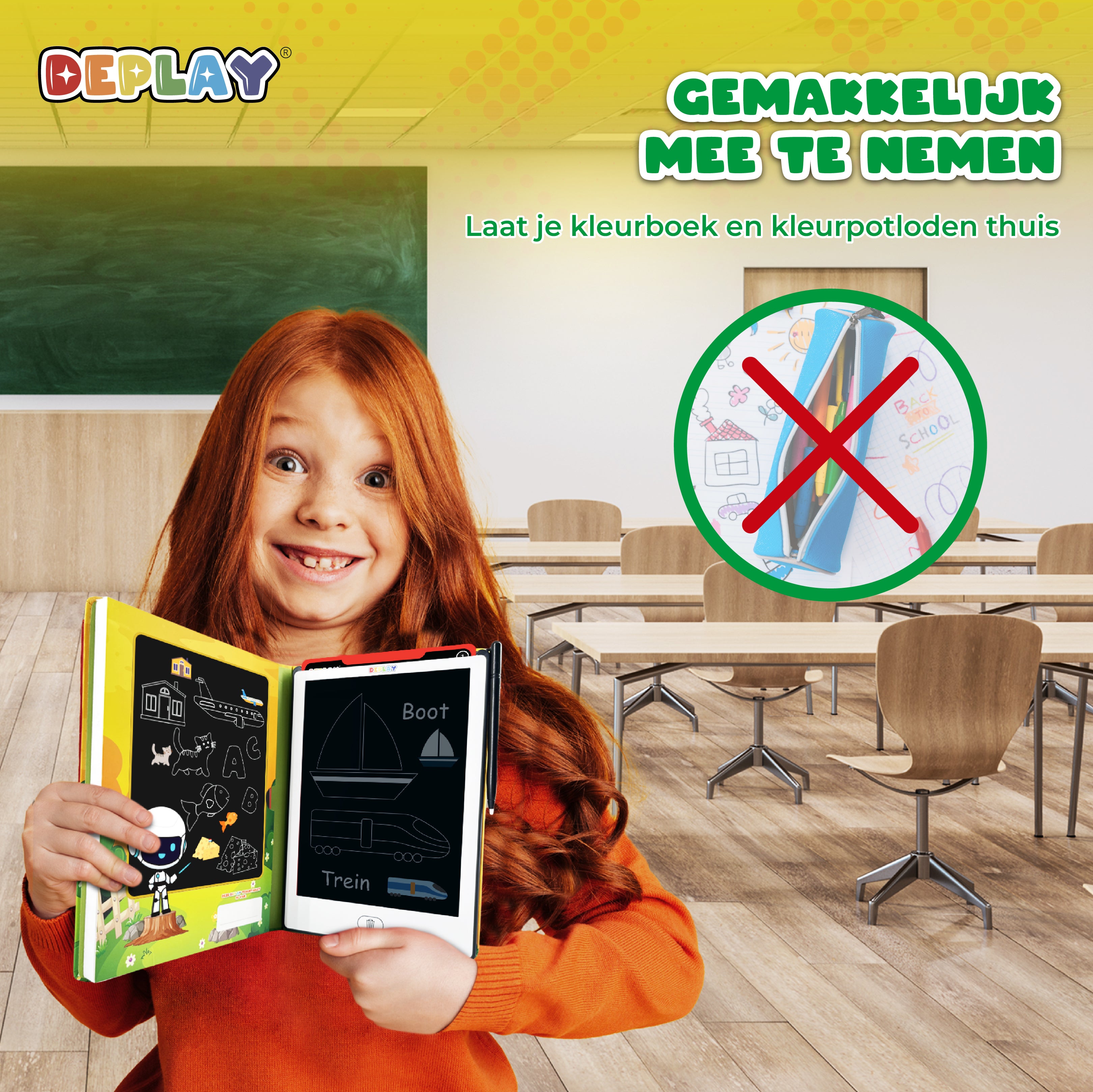 DEPLAY Zeichentablet 8,5' | 3-8 Jahre