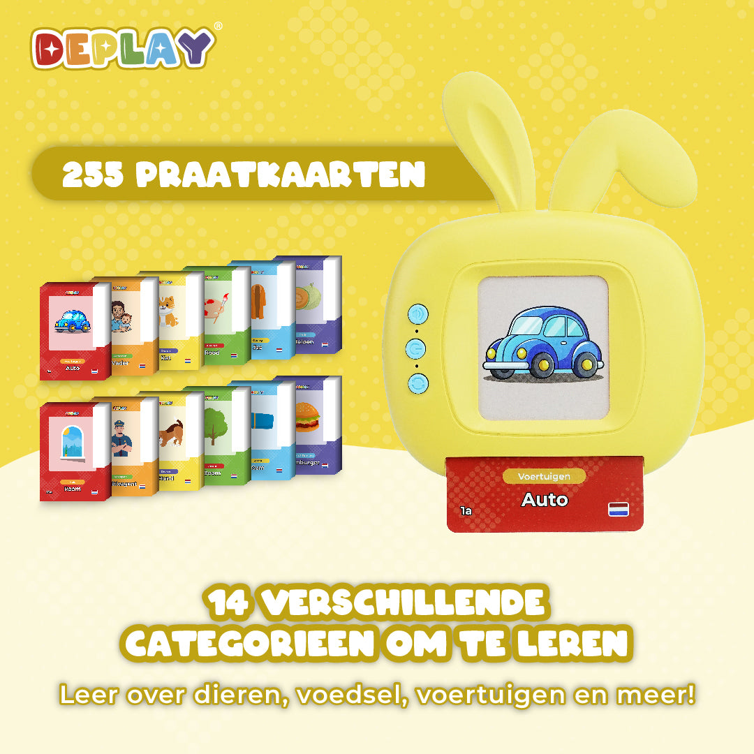 DEPLAY Gesprächskarten - Lerne deine ersten niederländischen und englischen Wörter! (1,5 - 5 Jahre)