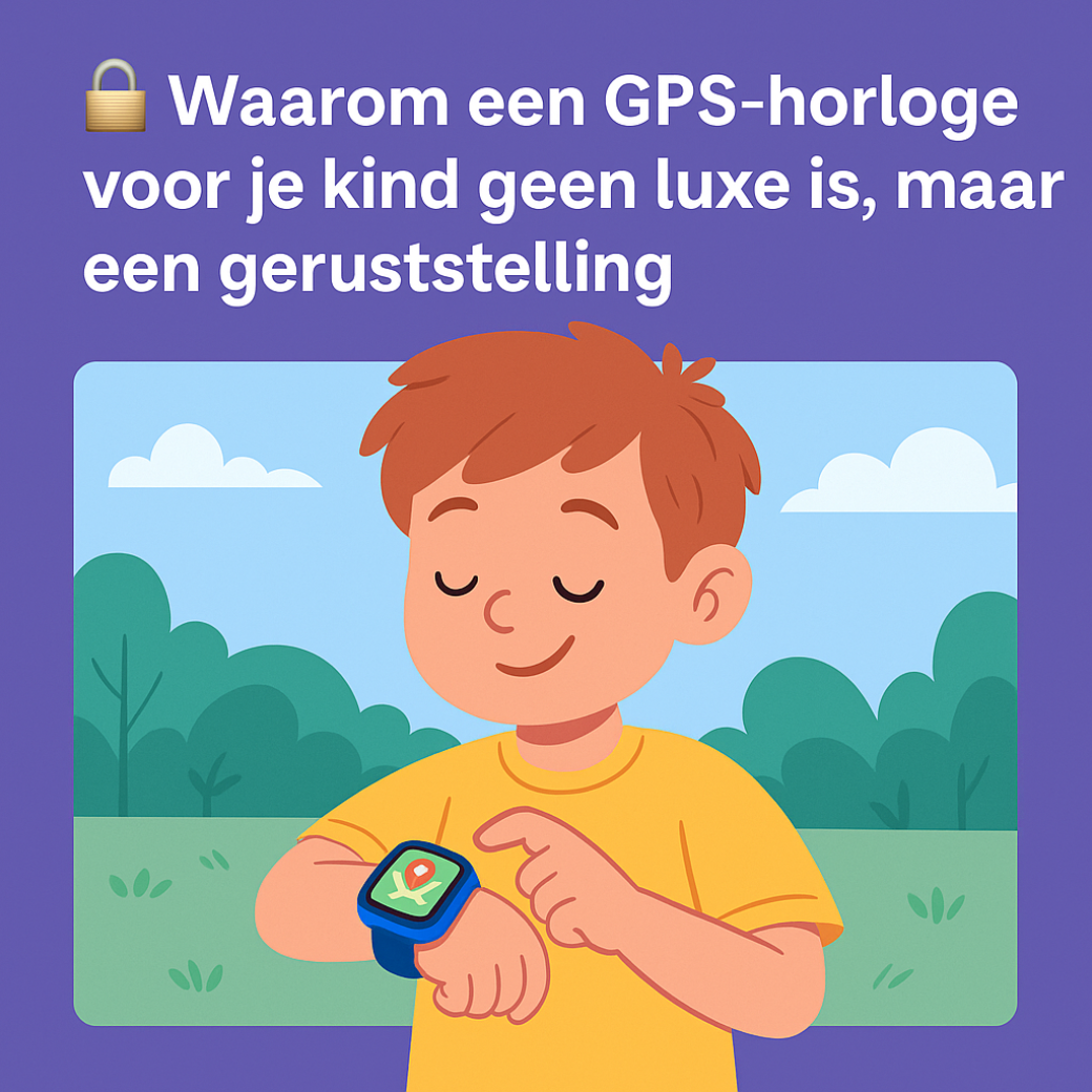 🔒 Waarom een GPS-horloge voor je kind geen luxe is, maar een geruststelling