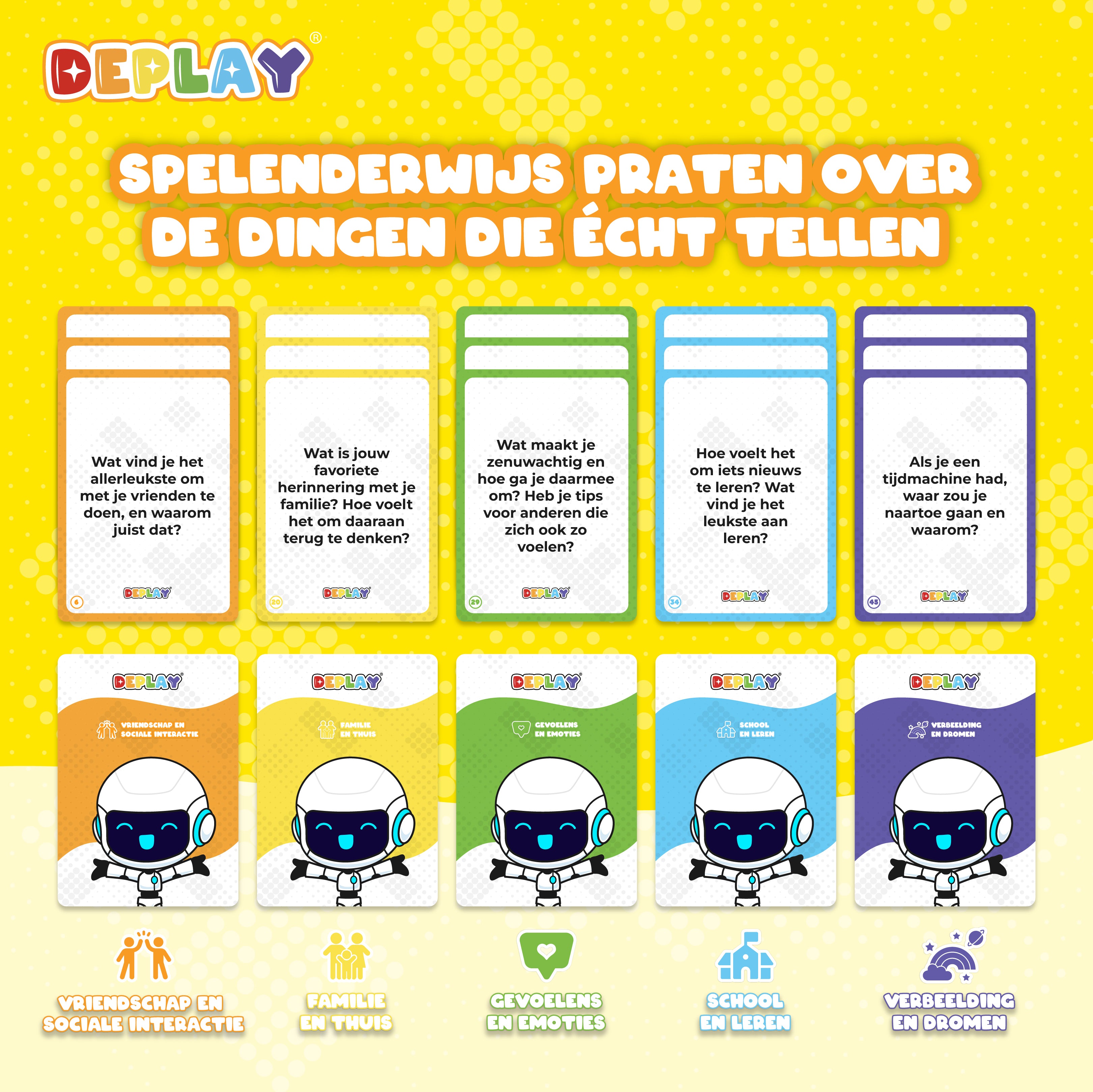 DEPLAY Gesprächsanreger - Für echte Gespräche mit deinem Kind! (6+ Jahre)