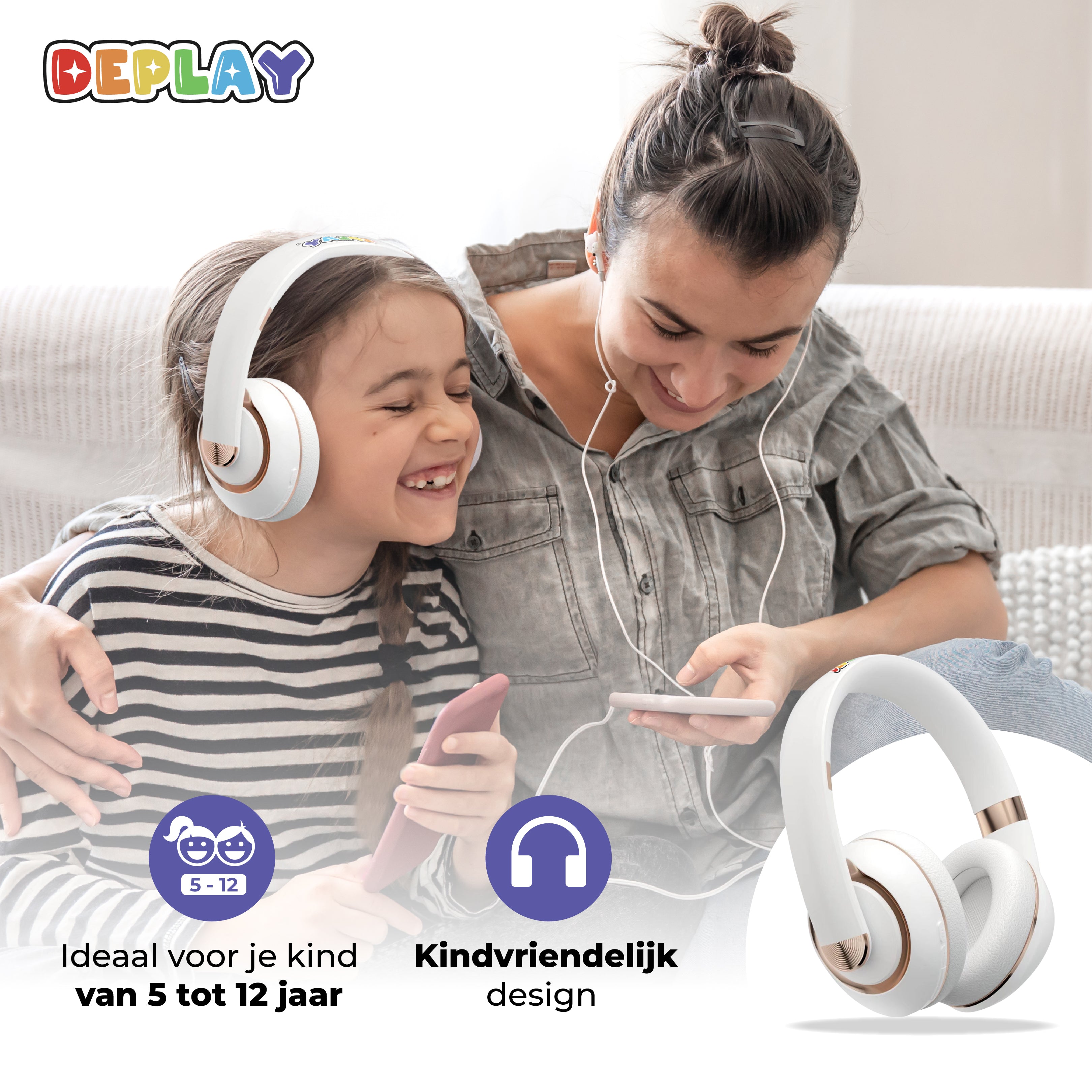 DEPLAY Kopfhörer - Weiß