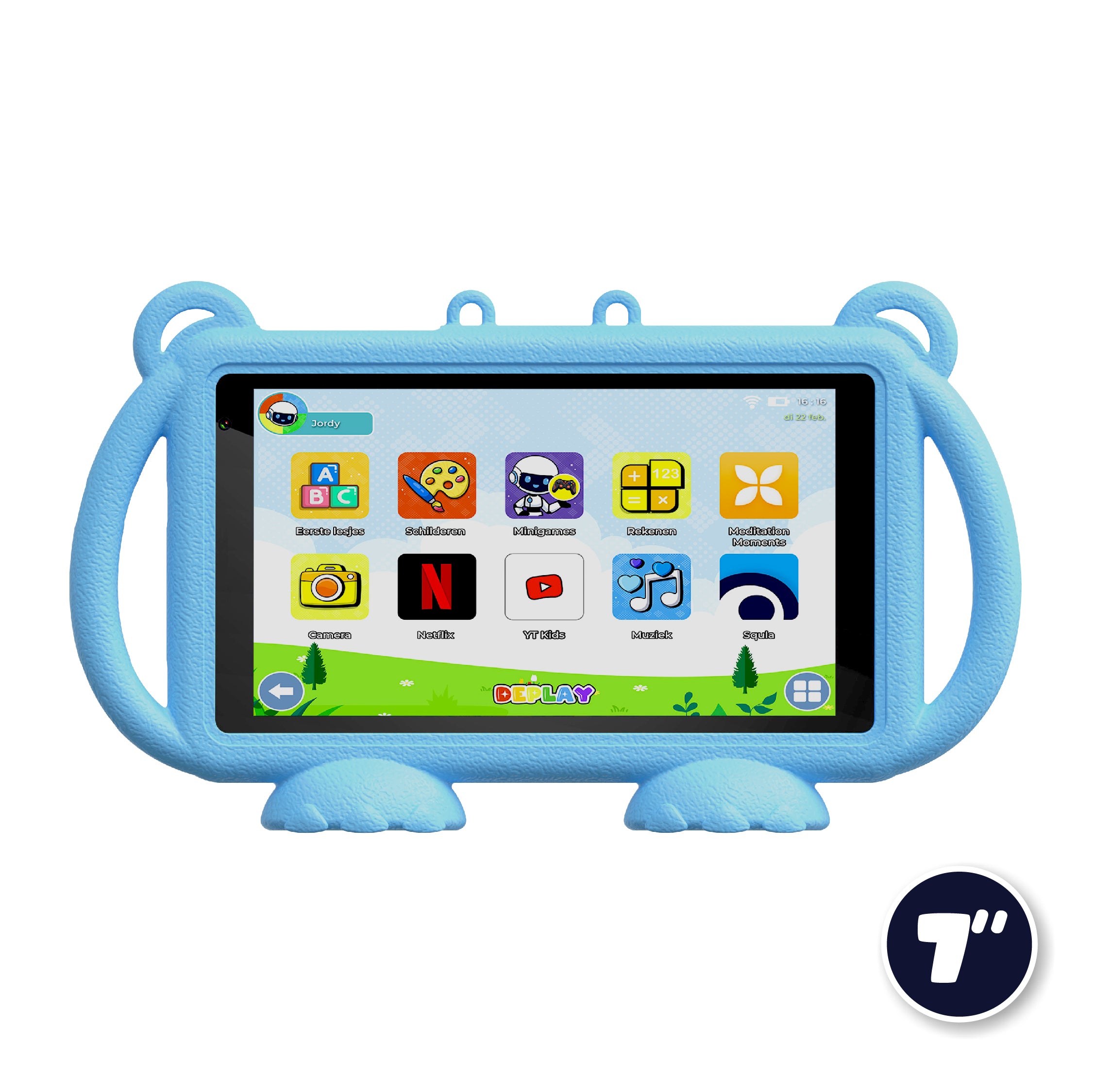 DEPLAY Kids Tablet LITE 4 (7'') | Bestes Kinder-Tablet | Blau oder Rosa