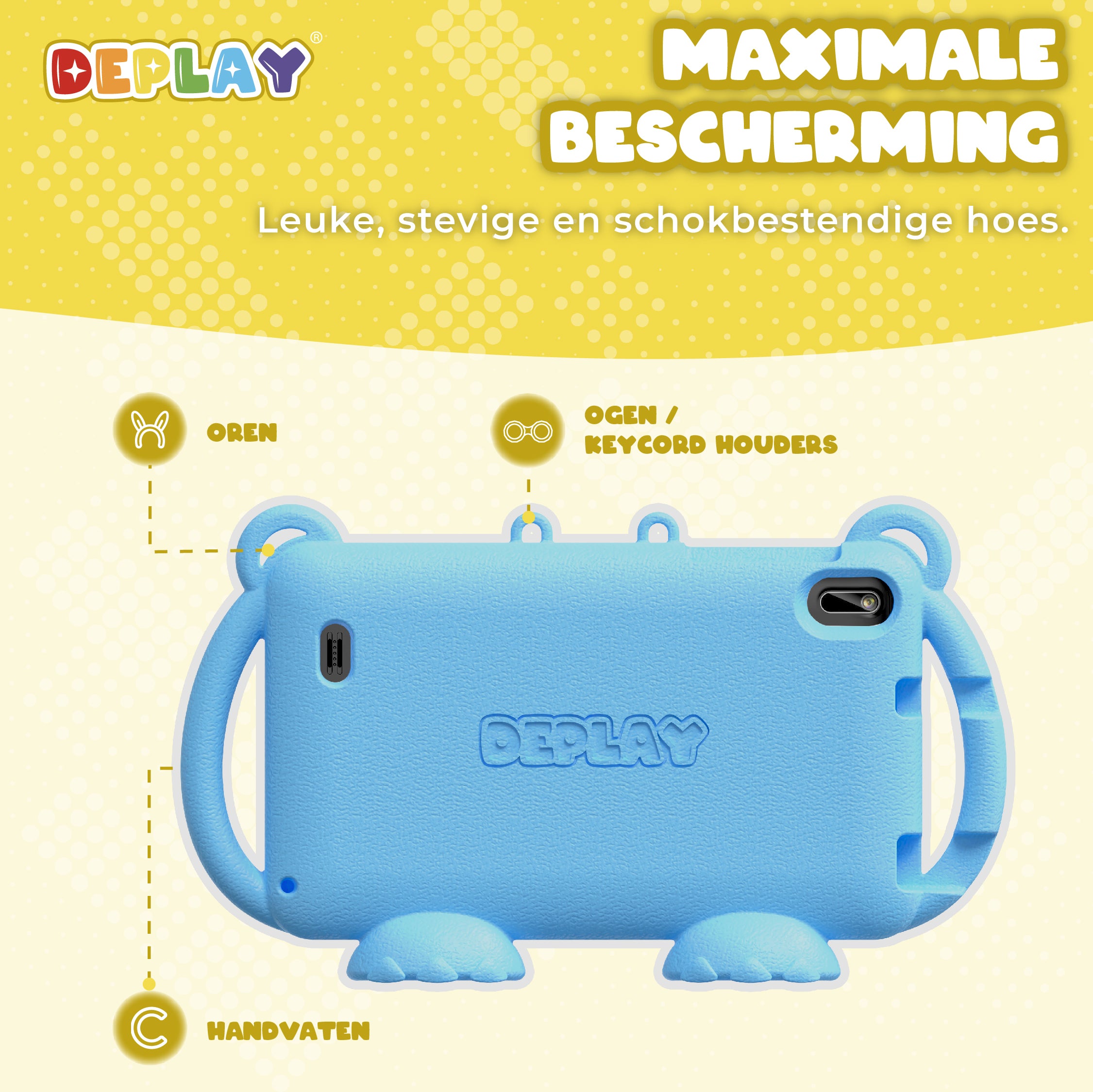 DEPLAY Kids Tablet LITE 4 (7'') | Bestes Kinder-Tablet | Blau oder Rosa